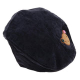 Maxbell Toddler Kids Baby Boys Girls Beret Cap Fashion Cartoon Bear Hat Navy blue