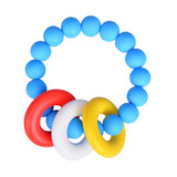 Maxbell Baby Teething Toys BPA Free Children's Silicone Teething  Bracelet Blue