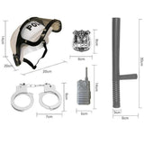 Maxbell Children Pretend Play Game Toy Police Man Role Play Cosplay Set 5 Pieces