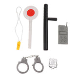 Maxbell Children Police Man Role Play Costume Halloween Cosplay Set 8 Pieces
