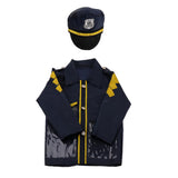 Maxbell Children Police Man Role Play Costume Halloween Cosplay Set 8 Pieces