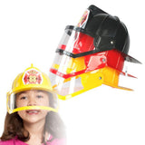 Kid Pretend Play Fireman Safety Helmet Firefighter Hat Costume Party Role Playing Toy –Red