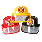 Kid Pretend Play Fireman Safety Helmet Firefighter Hat Costume Party Role Playing Toy –Red