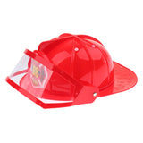 Kid Pretend Play Fireman Safety Helmet Firefighter Hat Costume Party Role Playing Toy –Red