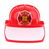 Kid Pretend Play Fireman Safety Helmet Firefighter Hat Costume Party Role Playing Toy –Red