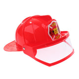 Kid Pretend Play Fireman Safety Helmet Firefighter Hat Costume Party Role Playing Toy –Red