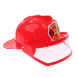 Kid Pretend Play Fireman Safety Helmet Firefighter Hat Costume Party Role Playing Toy –Red