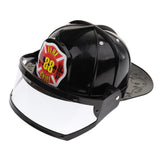 Kid Pretend Play Fireman Safety Helmet Firefighter Hat Costume Party Role Playing Toy –Black