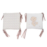 Maxbell 6PCs Baby Crib Bumper Cotton Infant Bed Cot Protector Bear