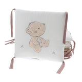 Maxbell 6PCs Baby Crib Bumper Cotton Infant Bed Cot Protector Bear