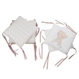 Maxbell 6PCs Baby Crib Bumper Cotton Infant Bed Cot Protector Bear