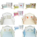Maxbell 6PCs Baby Crib Bumper Cotton Infant Bed Cot Protector Bear