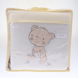 Maxbell 6PCs Baby Crib Bumper Cotton Infant Bed Cot Protector Bear