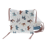 Maxbell 6PCs Baby Crib Bumper Cotton Infant Bed Cot Protector Horse