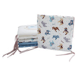 Maxbell 6PCs Baby Crib Bumper Cotton Infant Bed Cot Protector Horse