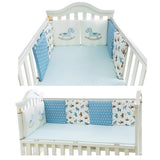 Maxbell 6PCs Baby Crib Bumper Cotton Infant Bed Cot Protector Horse