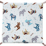 Maxbell 6PCs Baby Crib Bumper Cotton Infant Bed Cot Protector Horse