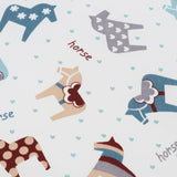 Maxbell 6PCs Baby Crib Bumper Cotton Infant Bed Cot Protector Horse