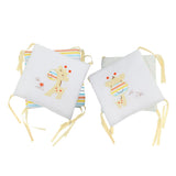 Maxbell 6PCs Baby Crib Bumper Cotton Infant Bed Cot Protector Giraffe