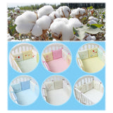 Maxbell 6PCs Baby Crib Bumper Cotton Infant Bed Cot Protector Blue bear