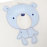 Maxbell 6PCs Baby Crib Bumper Cotton Infant Bed Cot Protector Blue bear
