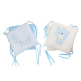 Maxbell 6PCs Baby Crib Bumper Cotton Infant Bed Cot Protector Blue bear