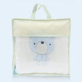 Maxbell 6PCs Baby Crib Bumper Cotton Infant Bed Cot Protector Blue bear