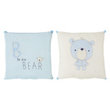 Maxbell 6PCs Baby Crib Bumper Cotton Infant Bed Cot Protector Blue bear