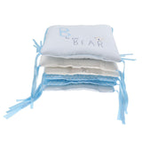 Maxbell 6PCs Baby Crib Bumper Cotton Infant Bed Cot Protector Blue bear