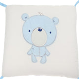 Maxbell 6PCs Baby Crib Bumper Cotton Infant Bed Cot Protector Blue bear