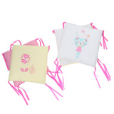Maxbell 6PCs Baby Crib Bumper Cotton Infant Bed Cot Protector Cat