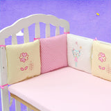 Maxbell 6PCs Baby Crib Bumper Cotton Infant Bed Cot Protector Cat