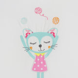 Maxbell 6PCs Baby Crib Bumper Cotton Infant Bed Cot Protector Cat