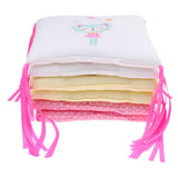 Maxbell 6PCs Baby Crib Bumper Cotton Infant Bed Cot Protector Cat