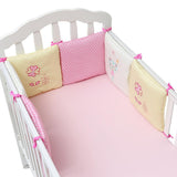 Maxbell 6PCs Baby Crib Bumper Cotton Infant Bed Cot Protector Cat