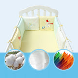 Maxbell 6PCs Baby Crib Bumper Cotton Infant Bed Cot Protector Musical