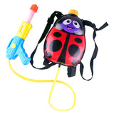 Maxbell Cute Children's Toy Pull-Type Pneumatic Backpack Water     Toy Lady beetle