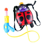 Maxbell Cute Children's Toy Pull-Type Pneumatic Backpack Water     Toy Lady beetle