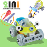 Maxbell 2 in 1 DIY Assembly Take Apart Toy for Kids Vehicles Toy Gift Vehicle