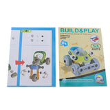 Maxbell 2 in 1 DIY Assembly Take Apart Toy for Kids Vehicles Toy Gift Vehicle