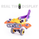 Maxbell 2 in 1 DIY Assembly Take Apart Toy for Kids Vehicles Toy Gift Aircraft