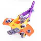 Maxbell 2 in 1 DIY Assembly Take Apart Toy for Kids Vehicles Toy Gift Aircraft