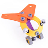 Maxbell 2 in 1 DIY Assembly Take Apart Toy for Kids Vehicles Toy Gift Aircraft