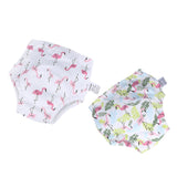 Maxbell 2xBaby Training Pants Diaper Cover Washable Underwear Flamingo(for 8-11KG)