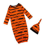 Maxbell Maxbell Baby Sleep Halloween Blanket Striped Print Sleeping Bag+Hats 2pcs 0-6Month