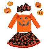 Baby Halloween Costume Tutu Dress Pumpkin Romper Jumpsuit Outfits 2 Years