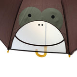Maxbell Cute Cartoon Animal Kids Automatic Umbrella Windproof Portable Monkey