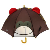 Maxbell Cute Cartoon Animal Kids Automatic Umbrella Windproof Portable Monkey