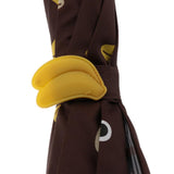 Maxbell Cute Cartoon Animal Kids Automatic Umbrella Windproof Portable Monkey