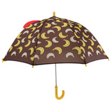 Maxbell Cute Cartoon Animal Kids Automatic Umbrella Windproof Portable Monkey